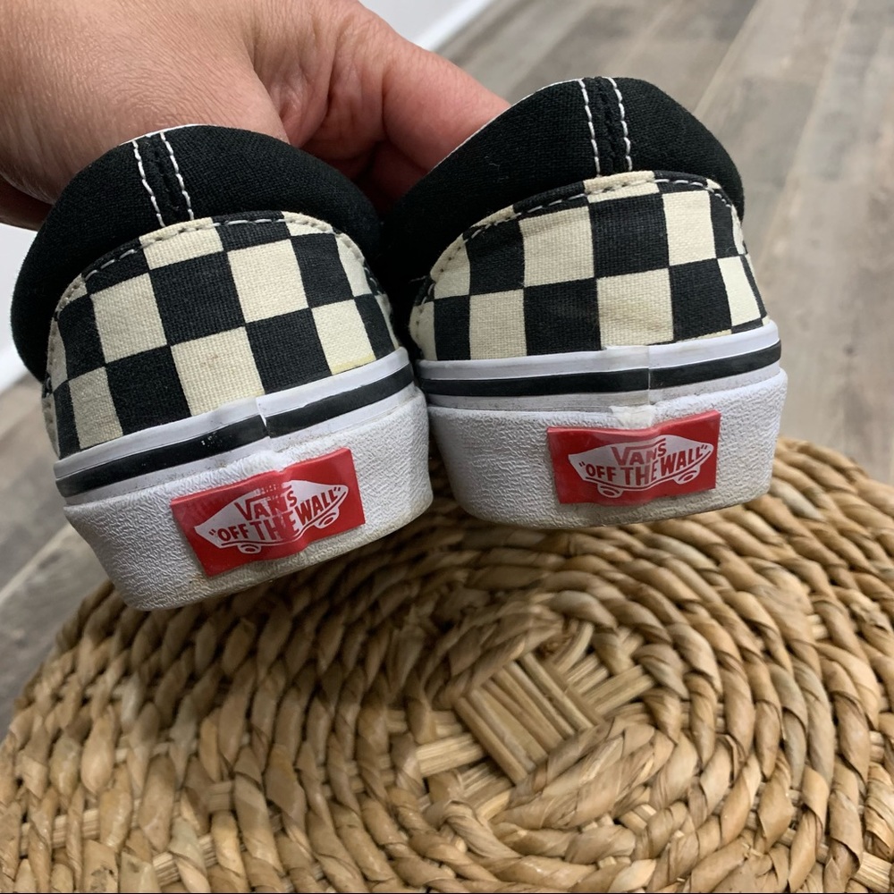 Vans Floral Patchwork Canvas Black Checkered Snea… - image 4